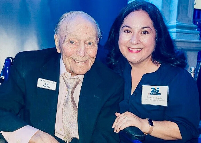 Congressman Archer with Spring 2021 Archer Fellow Gina Garcia Alger